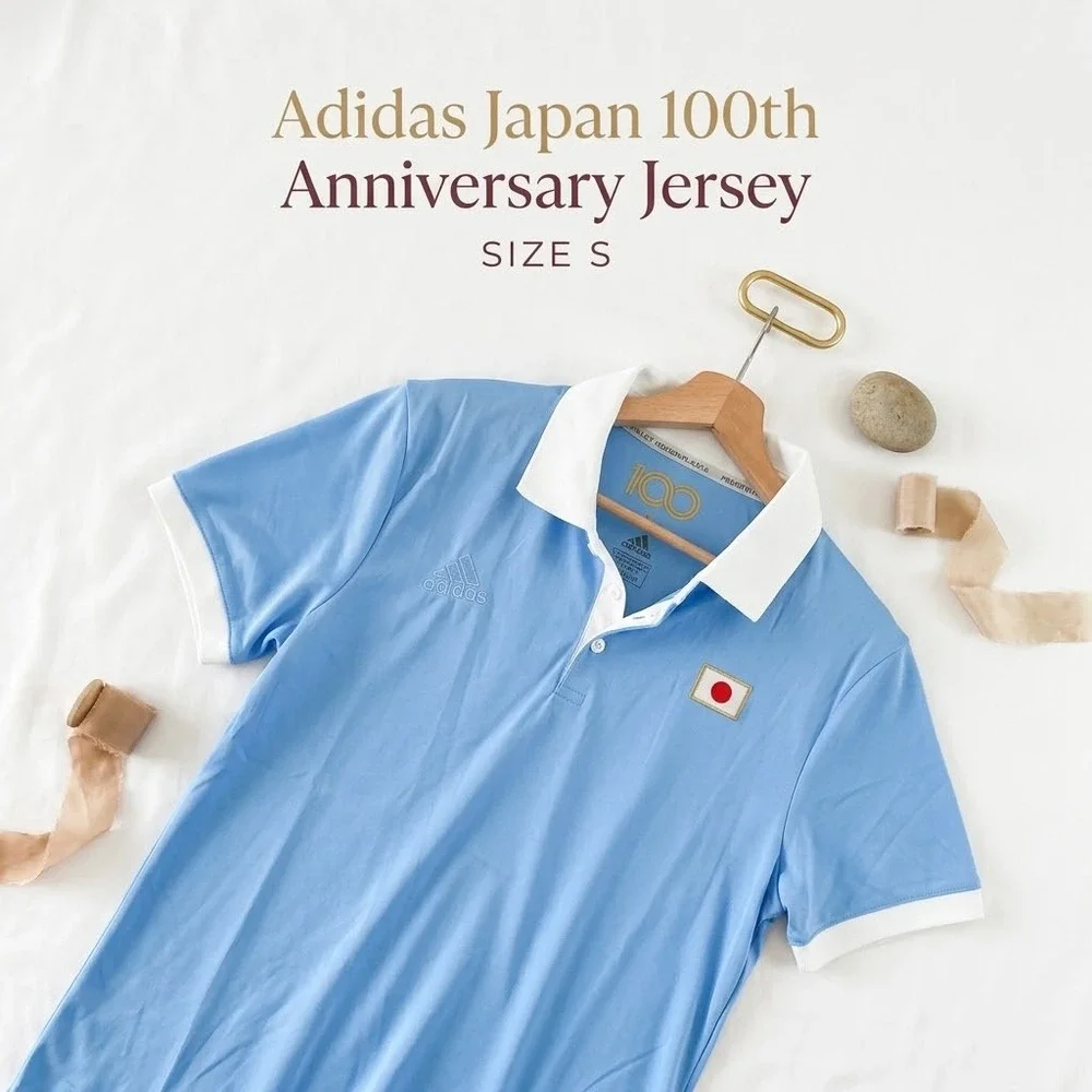 Adidas Japan 100th Anniversary Jersey Primeblue Mens Small Blue Blokecore